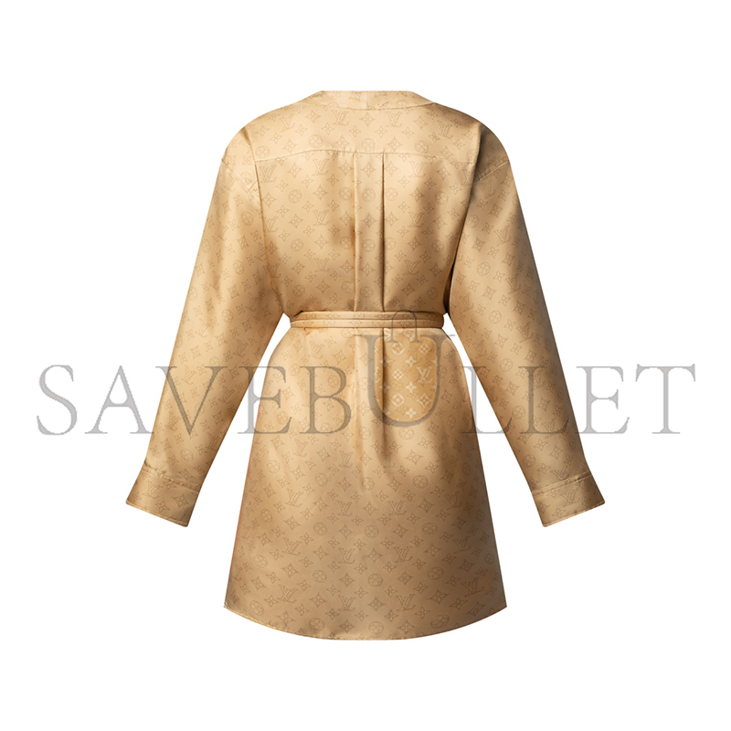 LOUIS VUITTON MAHINA BUTTON FRONT DRESS 1AHXMP